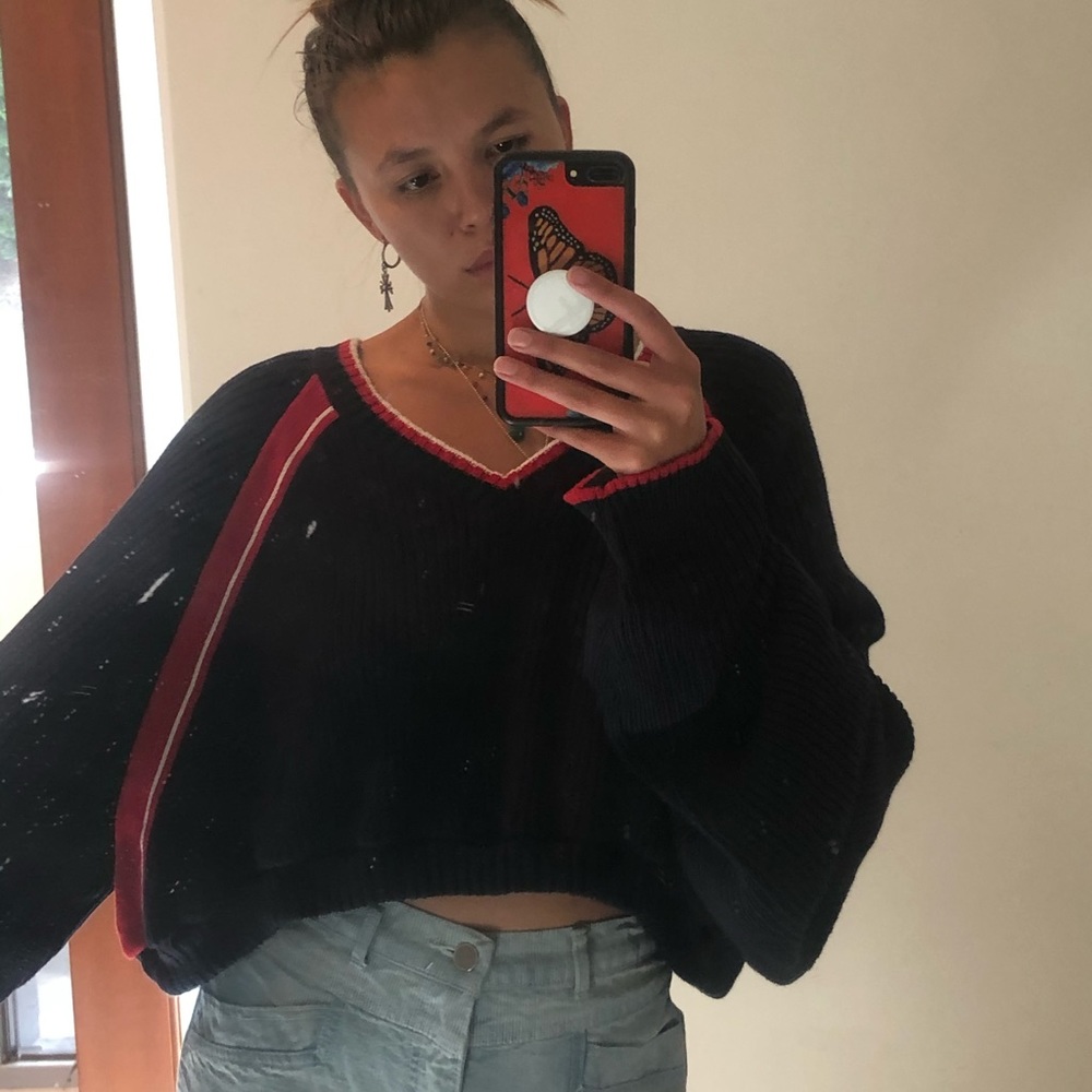 VINTAGE TWIN CROPPED SWEATER
